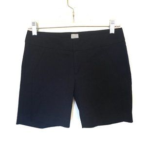 Ecru Black Flat Panel Shorts 0
